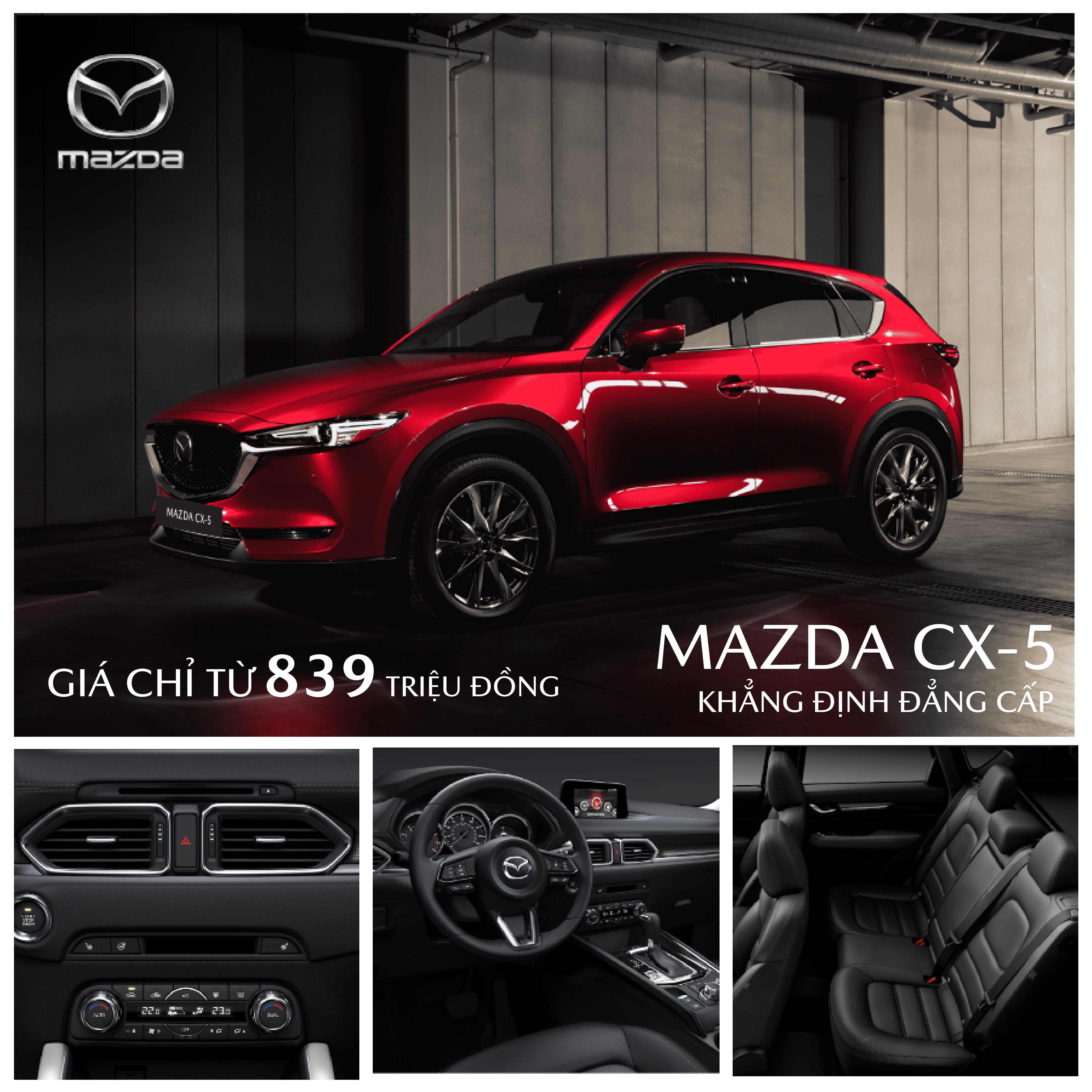 Mazda CX-5 KHẲNG ĐỊNH ĐẲNG CẤP - TRẢ TRƯỚC 168 TRIỆU NHẬN XE NGAY